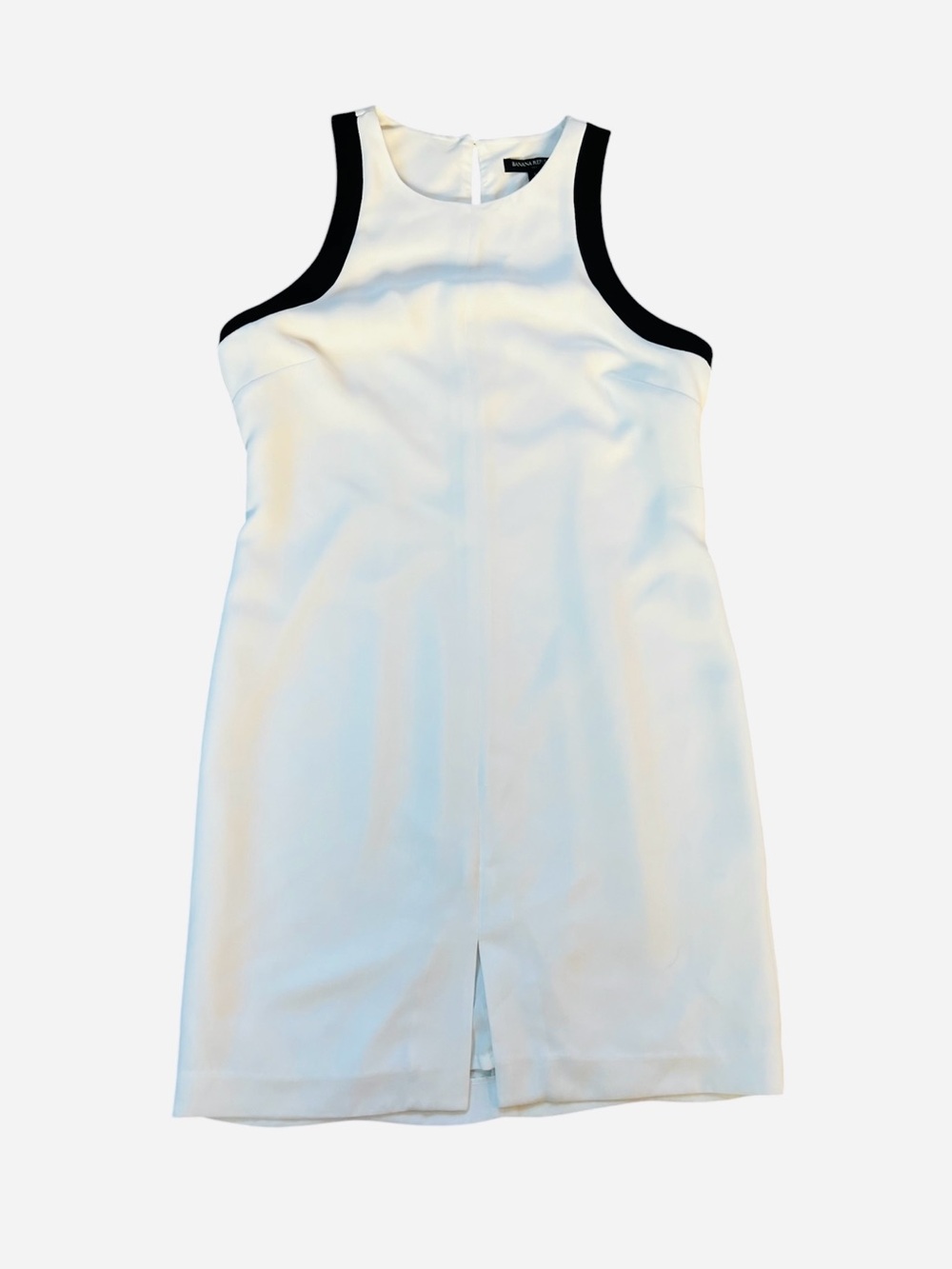 Banana Republic White Dress with Black Accents